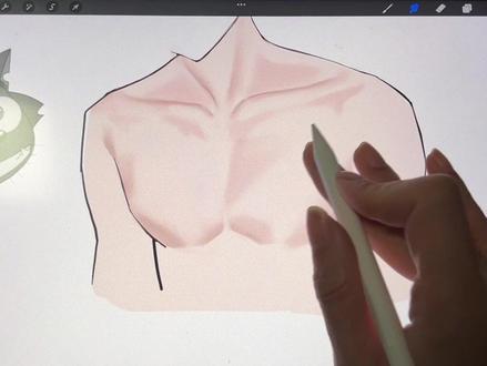 听说你还不会画胸肌?没看过这个吧?有手就行 #胸肌 #艺术在抖音#人体#画画 #ipad绘画