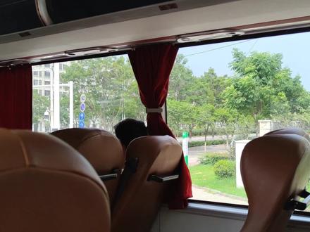 文明出行,从小做起,再次画坐巴士的绘画题材