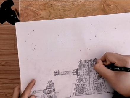 坦克卡尔44#绘画 #一起学画画 #坦克 #原创 #艺术