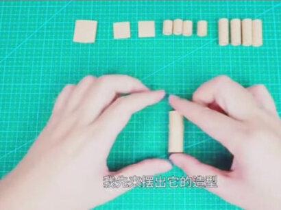 纸质竹节人制作#diy手工 #diy #如何做简单玩具小屋