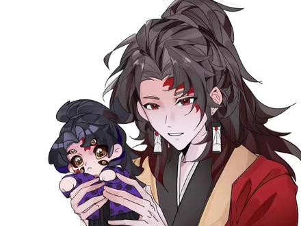 豆是小茂!!!!!!! #procreate绘画 #日黑#继国缘一 #继国严胜 #鬼灭之刃