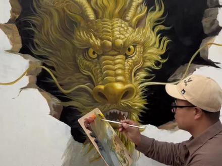 春风时节画金龙,龙抬头! 朋友,抬起头,看这美好春天,你会乘龙之势,腾飞万里,所愿皆成!#画画 #龙 #龙抬头 #春天 #记录真实生活 @大鹏有画