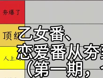 乙女番、恋爱番综合评价(个人认为)#动漫推荐 #樱兰高校男公关部 #阿宅的恋爱真难 #元气少女缘结神 #邻座的怪同学