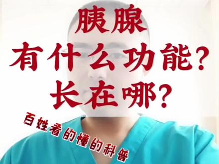 胰腺到底有什么功能长在哪?#科普一下 #医学科普 #胰腺癌 #知识创作人 #胰岛素抵抗