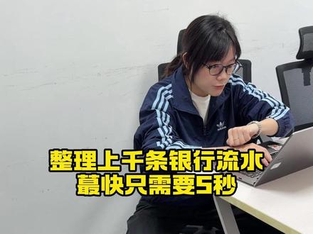 #财务 #会计 #财务软件 整理上千条银行流水,蕞快只需要5秒