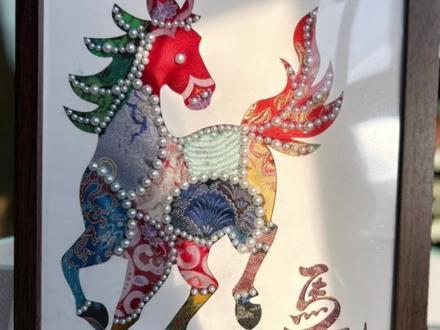 你心中是否已有一幅2026的图景?#马到成功 #宋锦 #diy #手工 #新年快乐