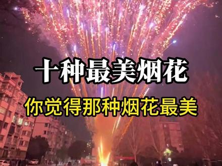 分享十种最美烟花,过年你觉得放那种烟花最美。#烟花 #超级盆花王烟花 #大利天下 #七彩祥云