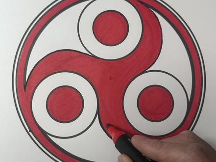 火影中你们谁见过的写轮眼简单画法教程 #绘画过程 #写轮眼 #万花筒写轮眼 #日常瞎画 #跟着抖音学画画 @抖音小助手