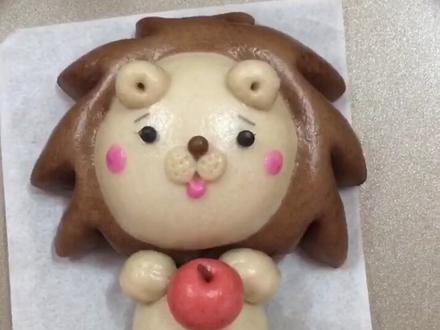 小狮子卡通造型馒头教程