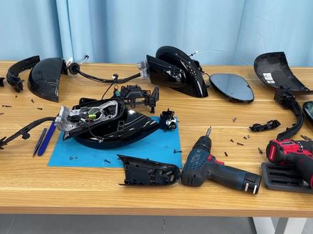 拆解小米YU7碳纤维外后视镜!里面竟然这么多功能! #拆解 #汽车 #防眩目后视镜