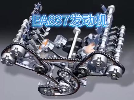 大众奥迪系列,V6,3.0机械增压,EA837发动机#汽车知识 #汽车维修 #机械原理 #机械之美