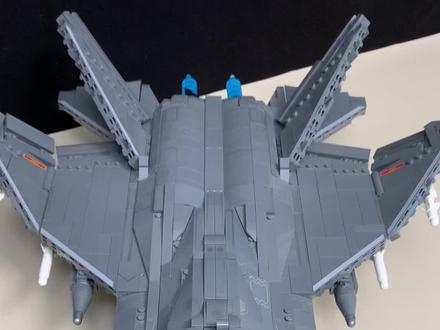 积木飞机模型的天花板大型歼35战斗机拼装模型#乐高 #模型 #国产积木推荐 #大人也要玩玩具 #军事模型