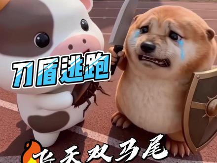 那么大的飞天双马尾#我的刀盾 #刀盾狗 #meme宇宙大作战 #萌宠