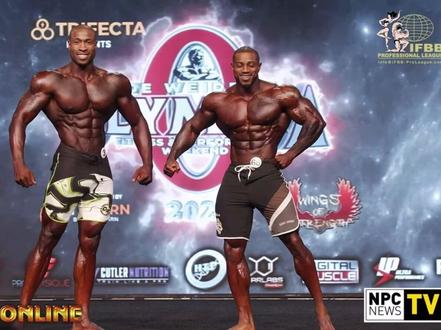 2022年奥赛男子健体大浪哥和班克斯对比,大浪走出了六亲不认的步伐🤘#奥赛#健体#班克斯