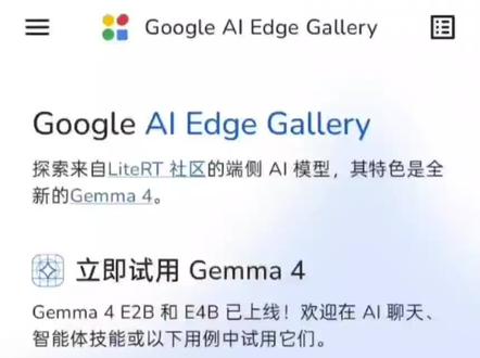 Google Gemma4 中文版AI助手 这是我自己把他汉化了之后的效果,完全不需要联网,支持导入本地模型,打开后已经全部改为中文了#AI助手 #AI #智能助手 #智能
