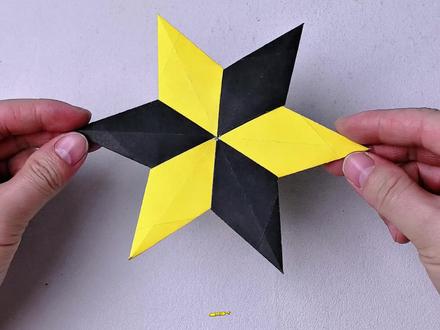 小猴子教你折一个一看就会的“六角飞镖”,飞出去那一刻,孩子都惊呆啦!赶紧来试试吧!#手工diy #亲子手工 #手工diy制作 #创意手工 #一学就会系列