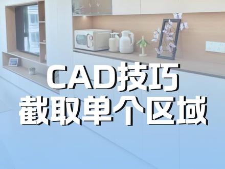 CAD中截取单个区域的方法 你知道吗?#设计拆单 #CAD技巧 #酷家乐教学 #设计拆单培训 #全屋定制