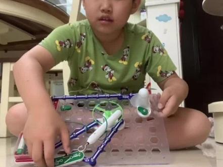 创意电路——电路的“连锁反应”#电子积木#科学小实验#电学小子#涨知识#电路实验#益智玩具#亲子互动