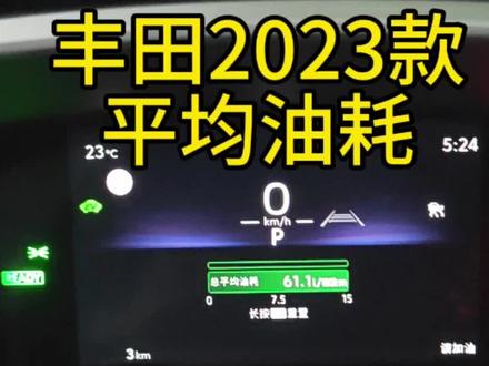#丰田汽车 #汽车人共创计划 #汽车知识 丰田2023款平均油耗设置