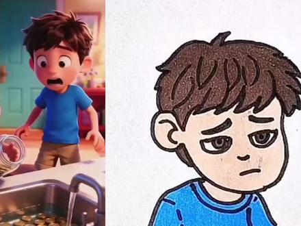 可爱的小豆包#看动画学画画 #一起学画画 #每日一画#二次创作@抖音创作者中心🍓 @抖音作者助手