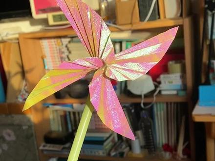 最漂亮的折纸风车#风车 #折纸 #折纸风车