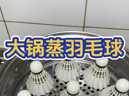 上次球搭子有事儿,蒸的球没用上。再蒸一锅,明天单打局测试效果。#羽毛球 #一起打羽毛球 #羽毛球装备 #熏羽毛球的方法 #羽球人