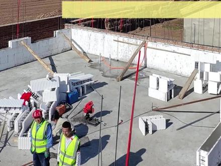 一体化浇筑的地基,堪称自建房地基的天花板#农村自建房 #模块建房冬暖夏凉 #地基基础