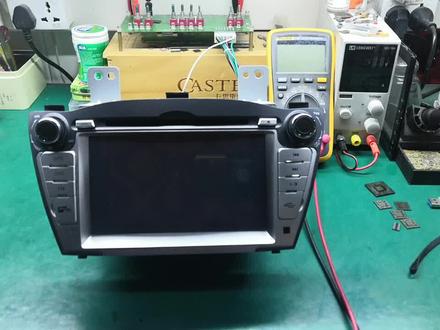 汽车中控导航黑屏有声音,又是小元件的问题。