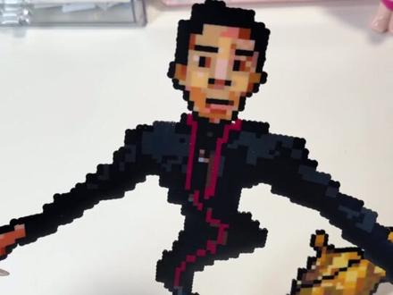 别让撒老师干这个!#拼豆 #撒贝宁 #撒贝宁老鼠干 #拼豆图纸