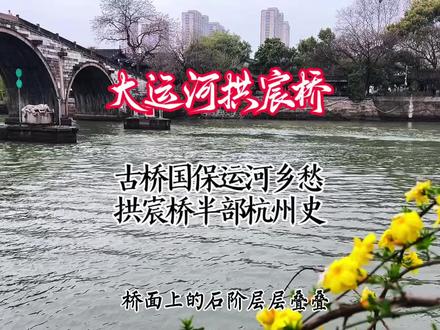 大运河拱宸桥|古桥国保运河乡愁|拱宸桥半部杭州史|26.3.18拍摄 #杭州 #运河 #拱宸桥 #京杭大运河 #小众宝藏旅游地