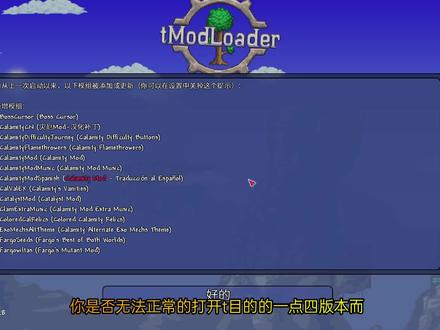 泰拉tmod打不开灾厄地图创建失败!怎么办 #泰拉瑞亚 #tmod1.4 #tmodloader #游戏创想行动