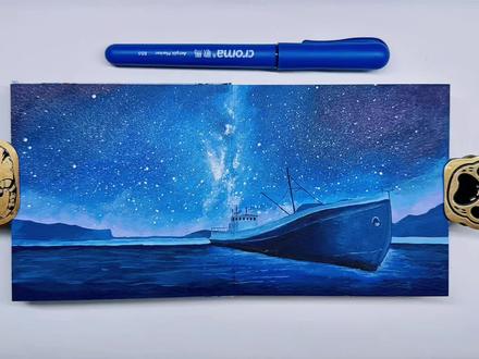 通往星辰大海的邮轮🚢
🖌️:歌马丙烯马克笔
📒:星以
#丙烯马克笔 #手绘 #星辰大海 #治愈系 #星空
