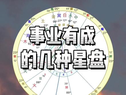 事业有成的几种星盘配置#星盘分析 #星座 #星盘