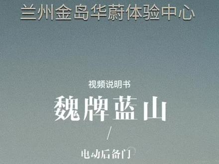 蓝山有多少种开启方式?准备提车的你快来看#魏牌蓝山 #共享大好时光