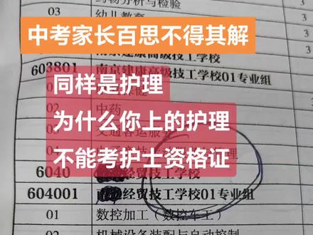 技工学校护理,不是护士,大家一定要搞清楚,避免踩坑!#专业的事交给专业的人 #希望能帮到你少走弯路 #医学类专业 #升学规划 #希望这个视频对大家有所帮助