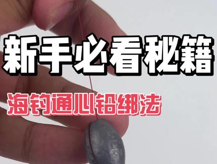 #就这么过夏天 海钓通心铅绑法!通心铅怎么绑?【D】#钓鱼 #钓鱼人 #通心铅坠的绑法 #吊坠绑法