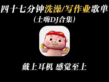 47分钟洗澡/写作业歌单 #音乐分享 #音乐合集 #dj #戴上耳机