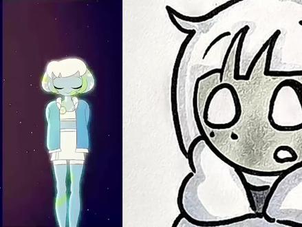 画一个可爱地球小姐姐。 #简笔画