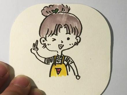 几笔画出比耶的妈妈简笔画 #可爱简笔画头像 #简笔画 #简笔画教程 #儿童简笔画 #每日一画 #绘画过程 #女生头像 #幼儿简笔画 #儿童画教程 #手绘 #画画使我快乐 #简笔画头像 #一起学画画 #插画 #画画 #日常瞎画