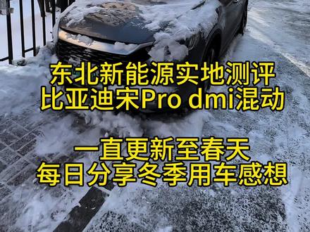 纯电模式下暖风上来快,今天这场雪有点儿大#比亚迪 #东北新能源续航 #东北新能源测评 #东北新能源