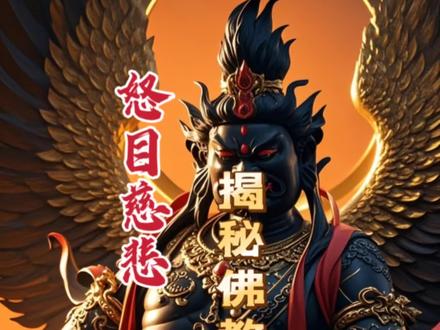 怒目慈悲,探秘佛教不动明王 不动明王#不动明王 #佛教文化