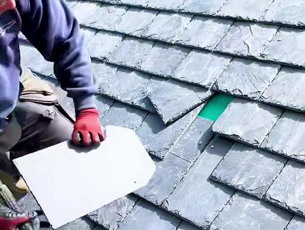 这样的石板瓦片屋顶,你有见过吗? #石板瓦 #建筑 #涨知识