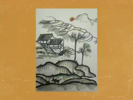 简笔画梯田#简笔画#画画#简笔画教程#梯田#美术