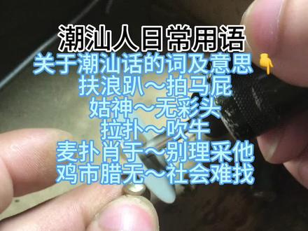 潮汕话还有哪些组词和意思?😂#潮汕方言 #胶己人潮汕事 #家乡话 #记录潮汕 #涨见识