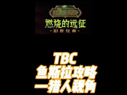 #魔兽世界怀旧服 第43期:TBC毒蛇神殿鱼斯拉攻略-猎人视角#魔兽世界tbc #tbc