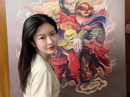 一万年太久,只争朝夕。
#斗战胜佛壁画 #灵魂油画