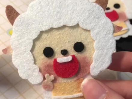 懒懒不织布教程来啦~#懒羊羊 #原创 #手工diy #可爱到爆炸💥 #不织布
