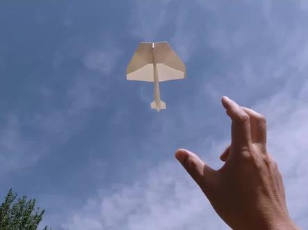 缝合DC-03,魔鬼鱼特技回旋纸飞机#纸飞机 #折纸