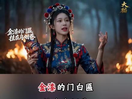 视频素材来源【大猫(AIGC)的作品】#oldbaby 写的歌曲《孽》名利场里谁在演纯情,谁在装佛面?流长骨头作响。这圈子像个磨盘,碾碎真心留下荒唐。#孽#妖#热门音乐 #新歌上线