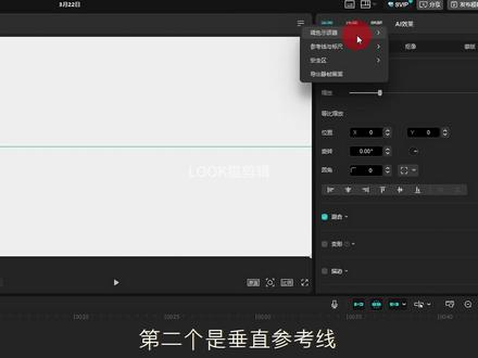 参考线与标尺 电脑版剪映基础教学#电脑版剪映 #剪辑教程 #LOOK猫剪辑